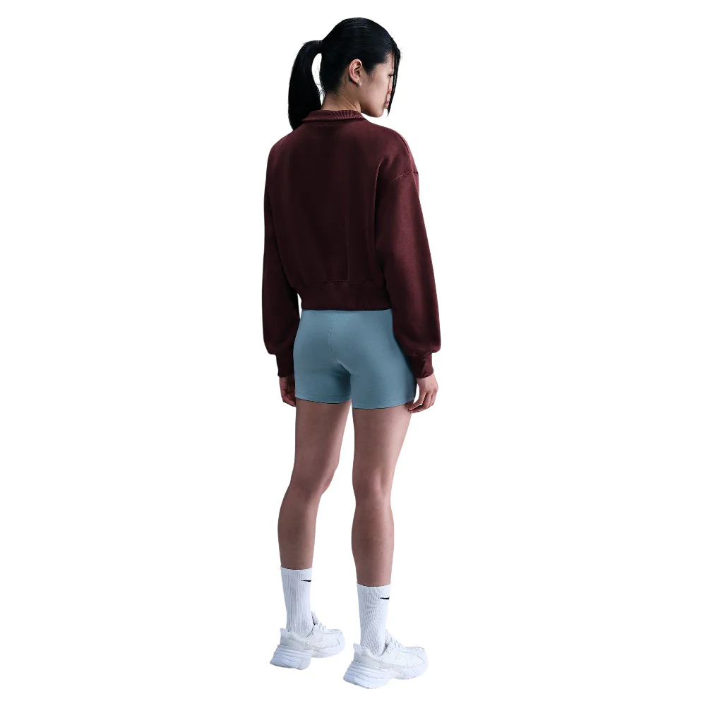 Sportswear Phoenix Fleece 1/4-Zip Cropped Sweatshirt Red - Image 2
