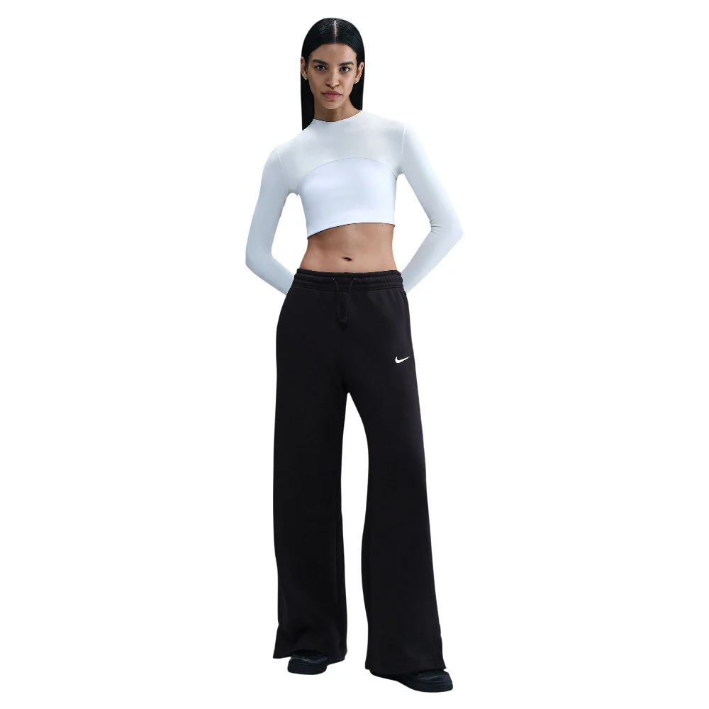 Sportswear Phoenix Fleece High-Waisted Wide-Leg Pants Black
