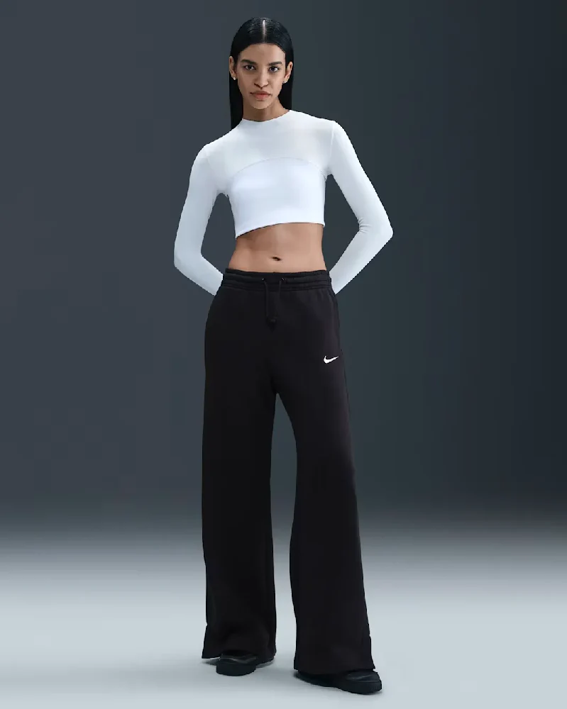Sportswear Phoenix Fleece High-Waisted Wide-Leg Pants Black - Image 5