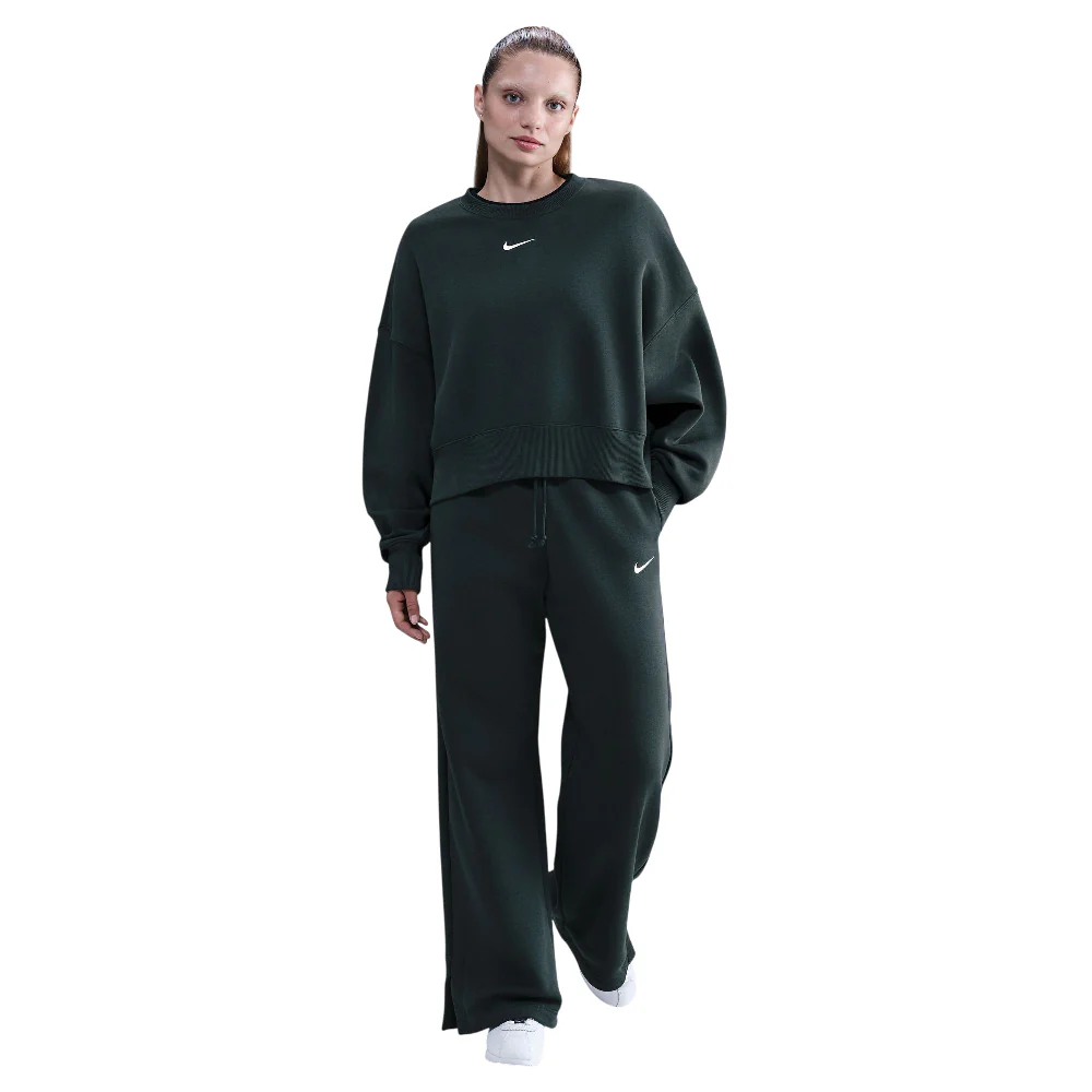 Sportswear Phoenix Fleece High-Waisted Wide-Leg Pants Green