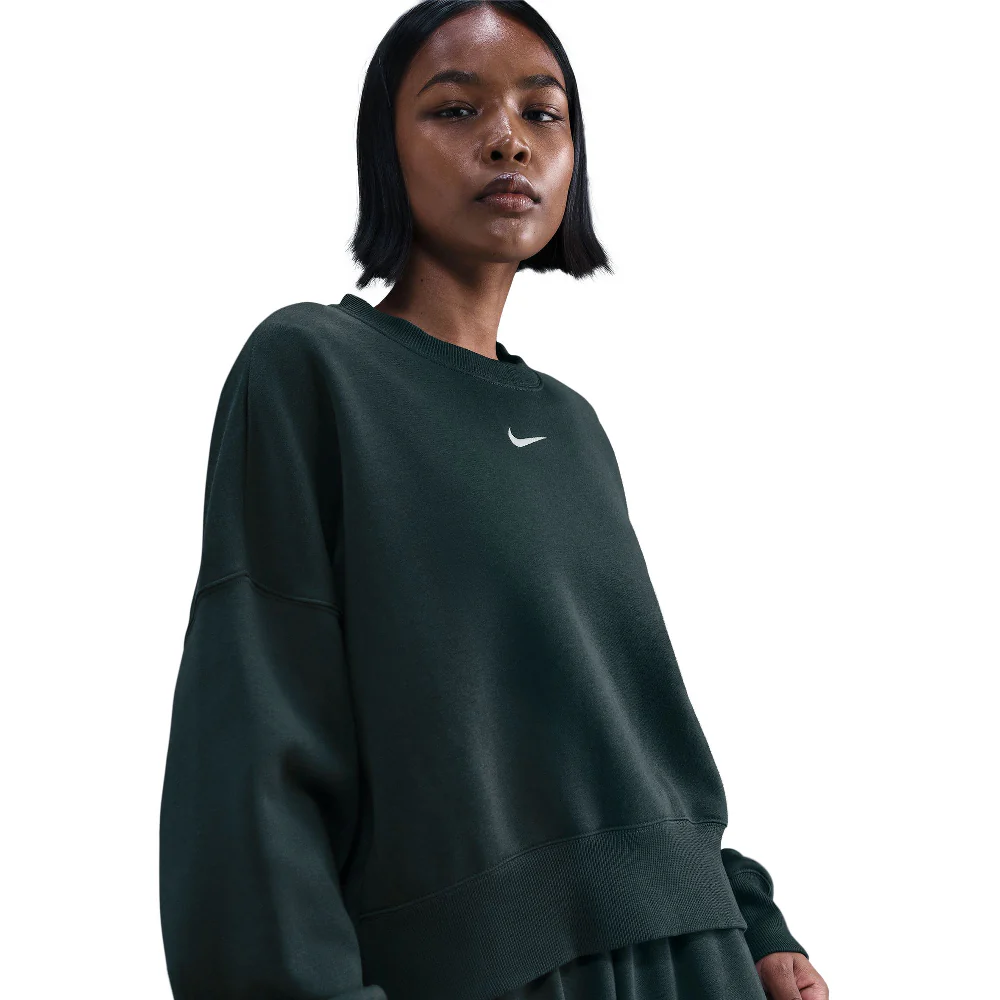Sportswear Phoenix Fleece Over-Oversized Crew-Neck Sweatshirt Green - Image 3