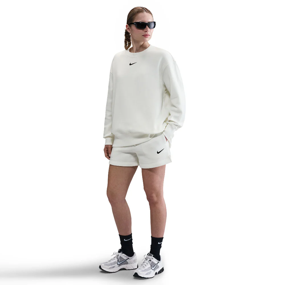 Sportswear Phoenix Fleece Oversized Crew-Neck Sweatshirt White