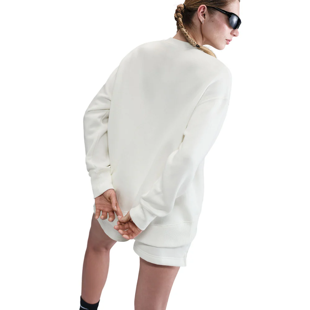 Sportswear Phoenix Fleece Oversized Crew-Neck Sweatshirt White - Image 4