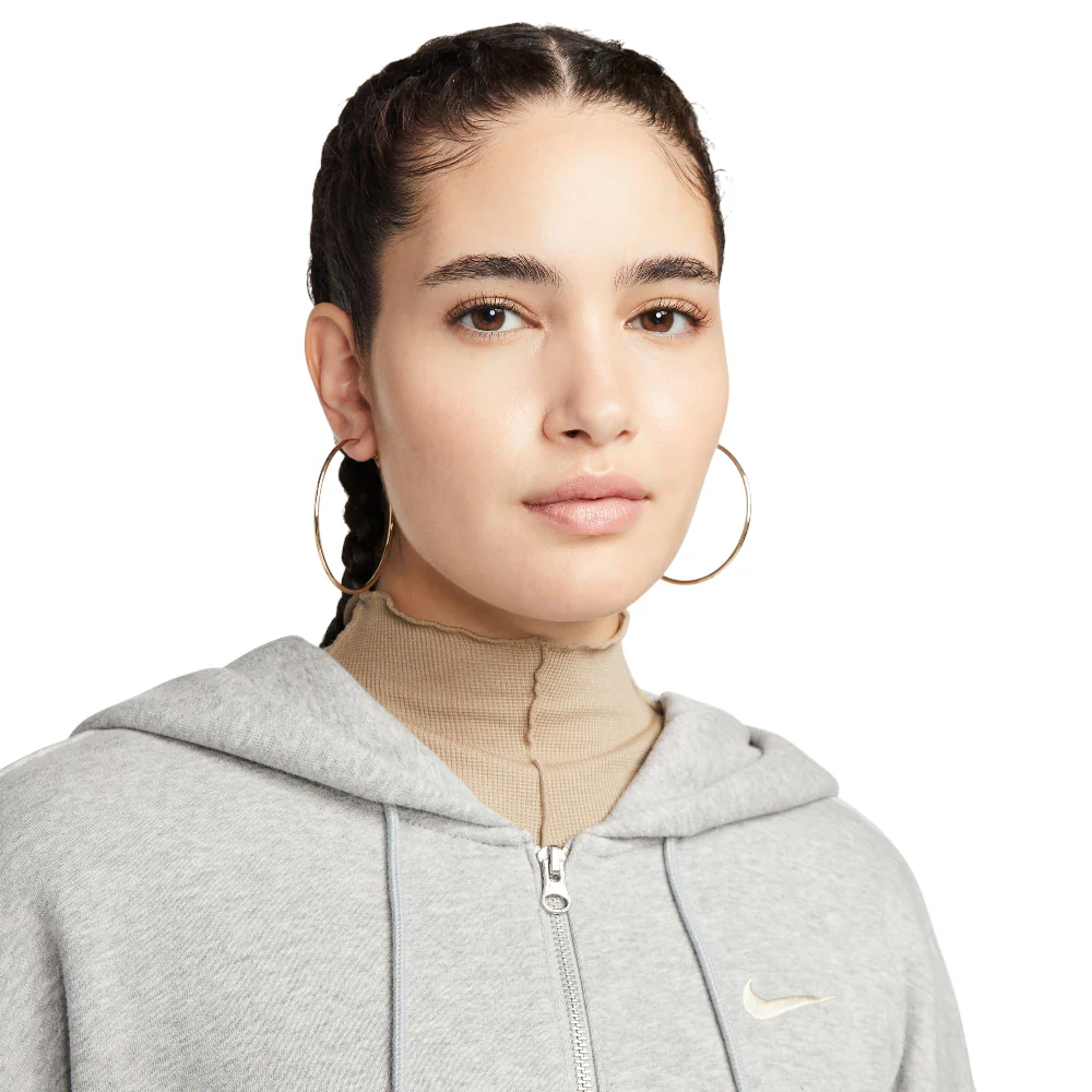 Sportswear Phoenix Fleece Oversized Full-Zip Hoodie Grey - Image 3