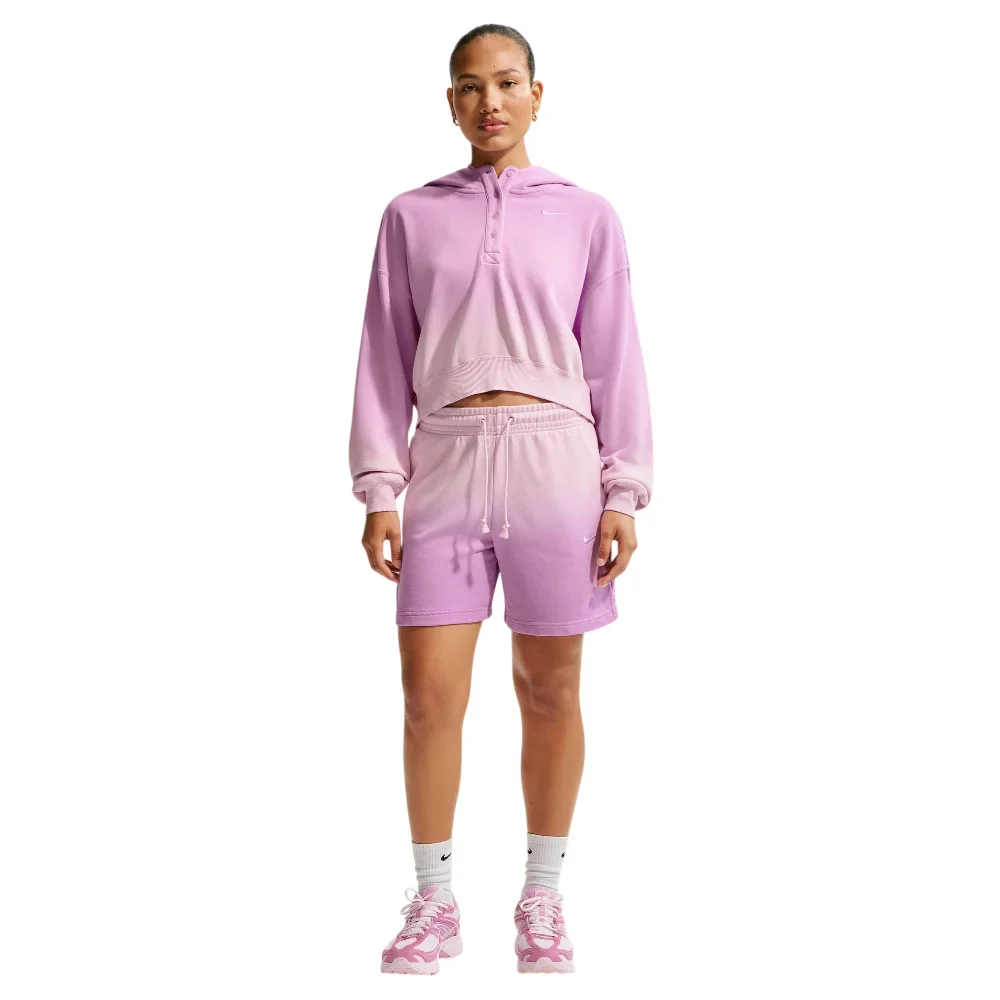 Sportswear Phoenix Fleece Oversized Henley Hoodie Red