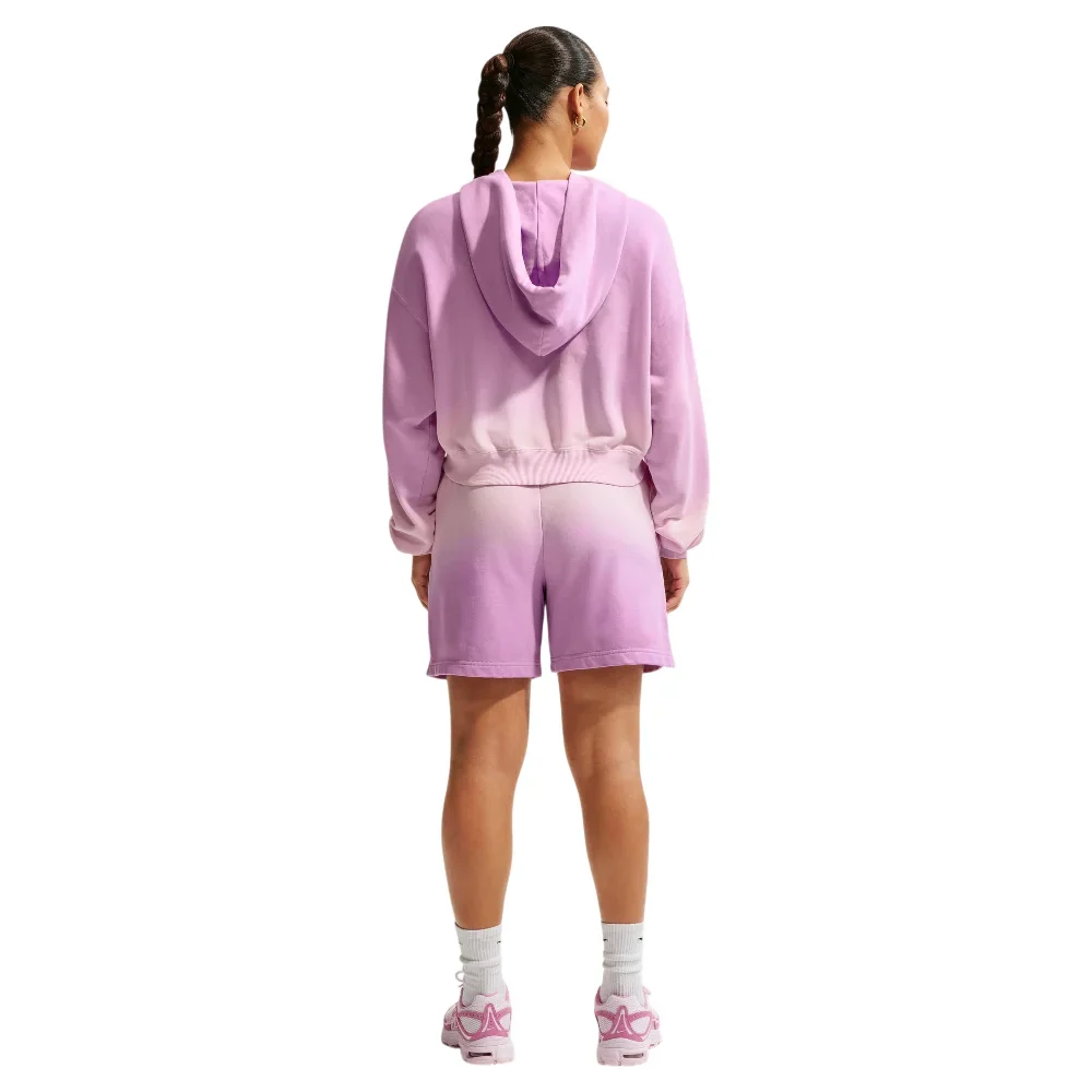 Sportswear Phoenix Fleece Oversized Henley Hoodie Red - Image 2