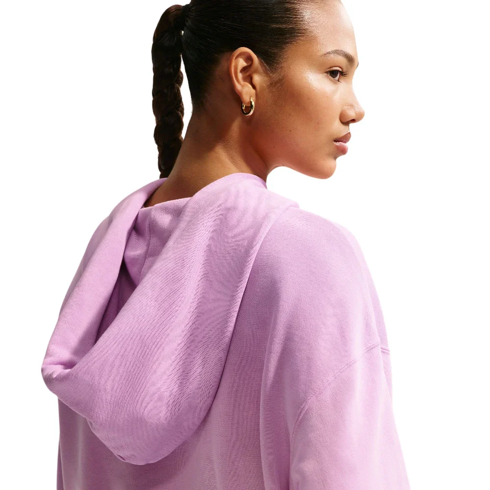 Sportswear Phoenix Fleece Oversized Henley Hoodie Red - Image 4