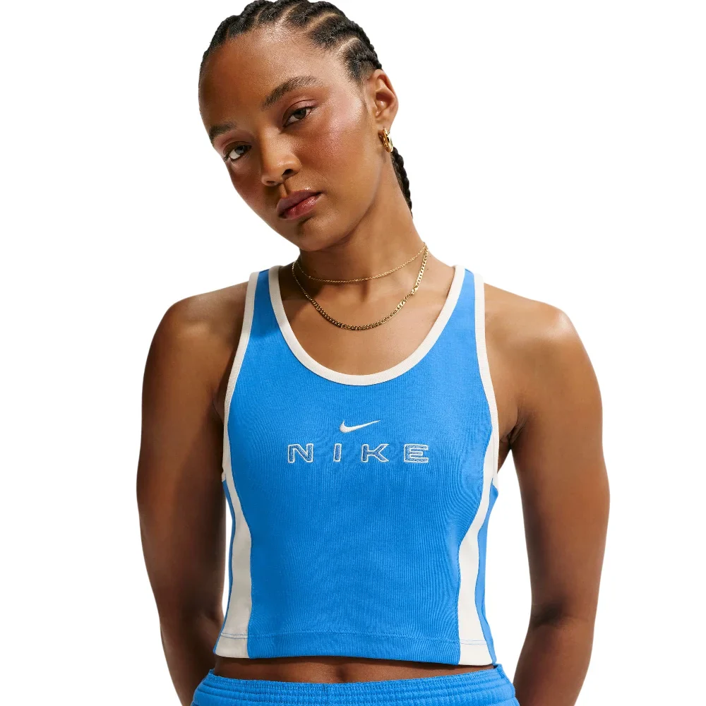 Sportswear Tight Graphic Tank Top Blue - Image 3