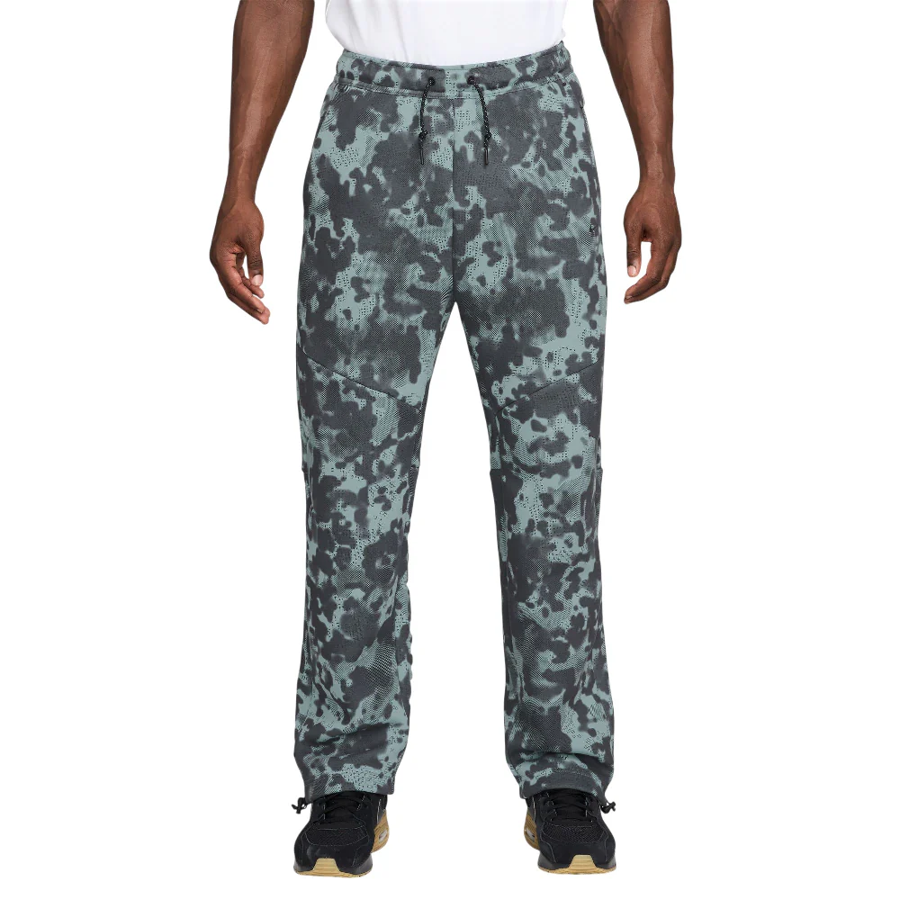 Tech Open-Hem Fleece Camo Pants Grey