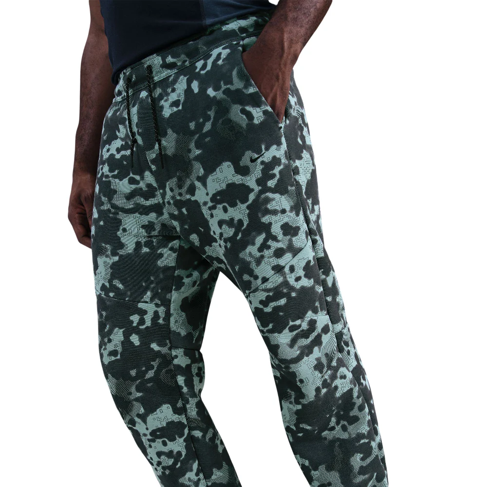 Tech Open-Hem Fleece Camo Pants Grey - Image 3