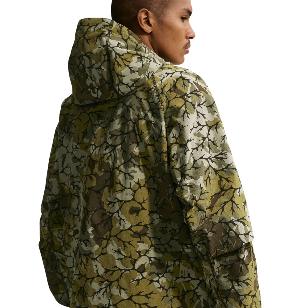 Tech Woven Full-Zip Windrunner Jacket Green - Image 4