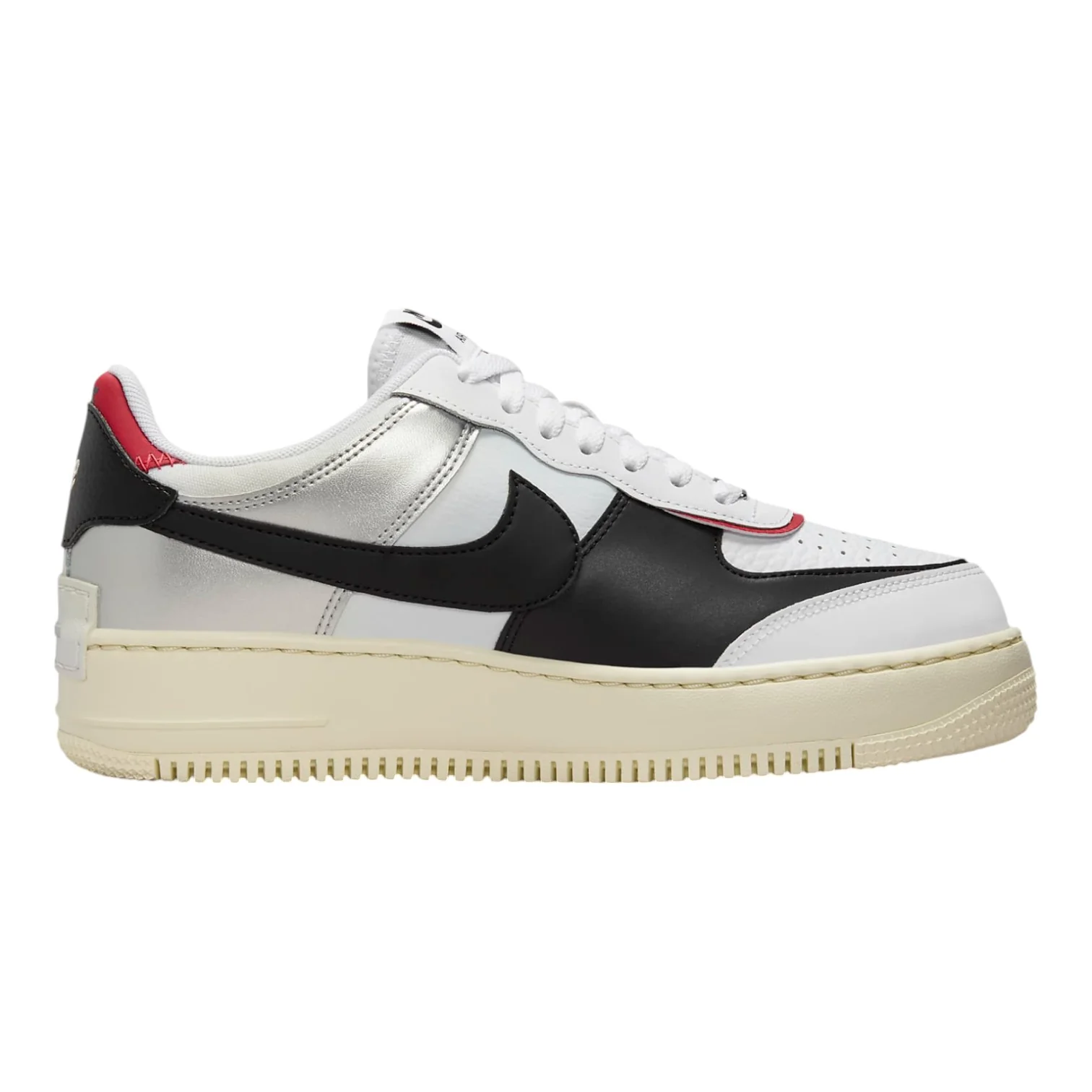 Air Force 1 Low Shadow White/Silver/Gym Red - Image 3