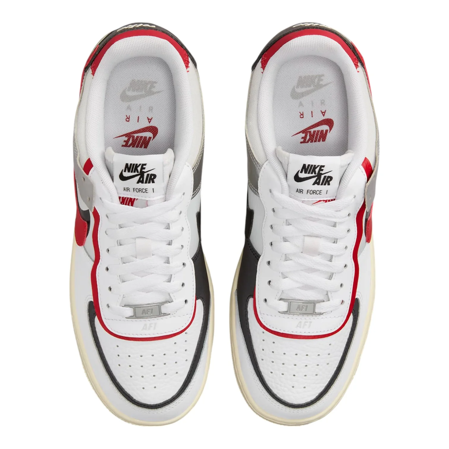 Air Force 1 Low Shadow White/Silver/Gym Red - Image 4