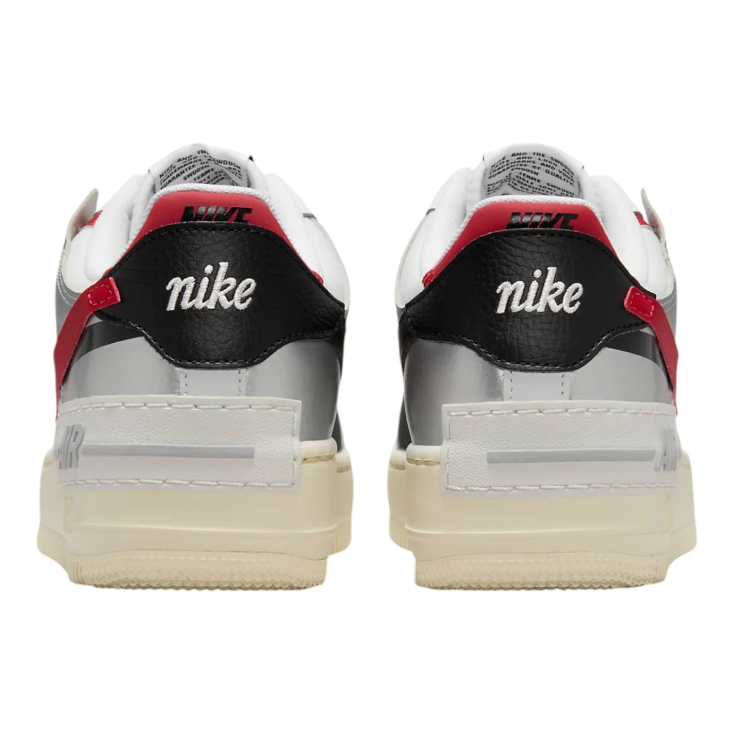 Air Force 1 Low Shadow White/Silver/Gym Red - Image 5
