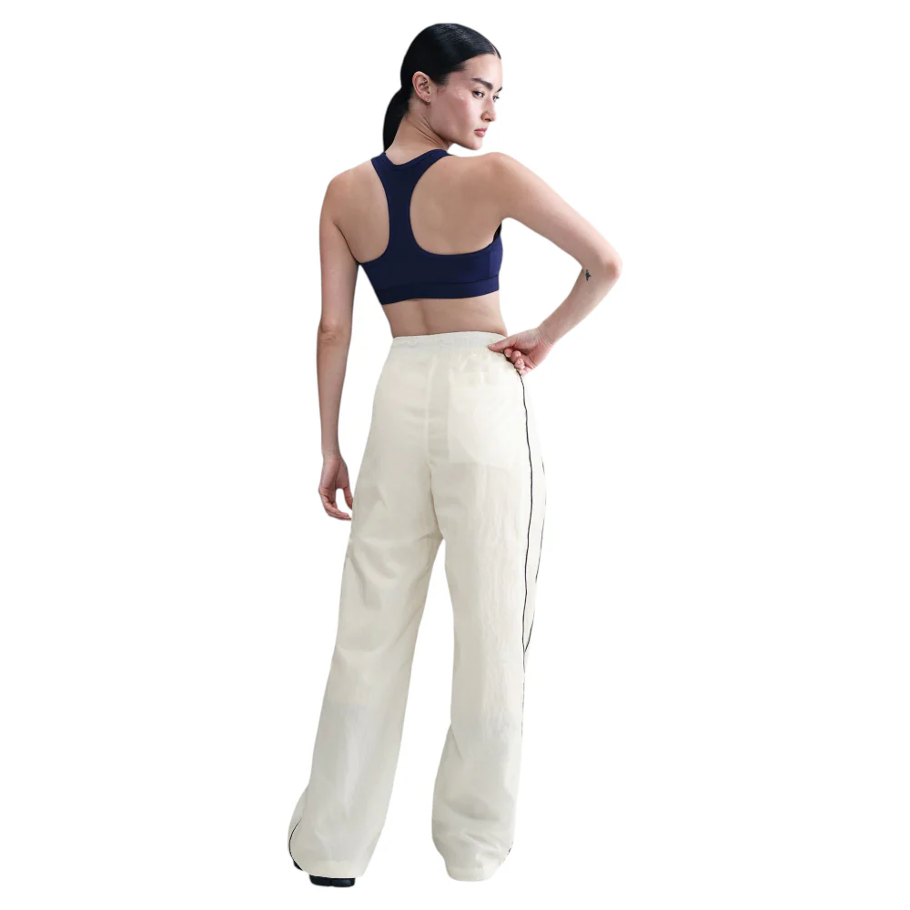 Windrunner High-Waisted Woven Open-Hem Pant White - Image 2