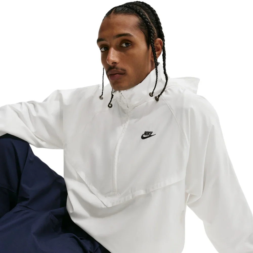 Windrunner Lightweight Half-Zip Jacket White - Image 3