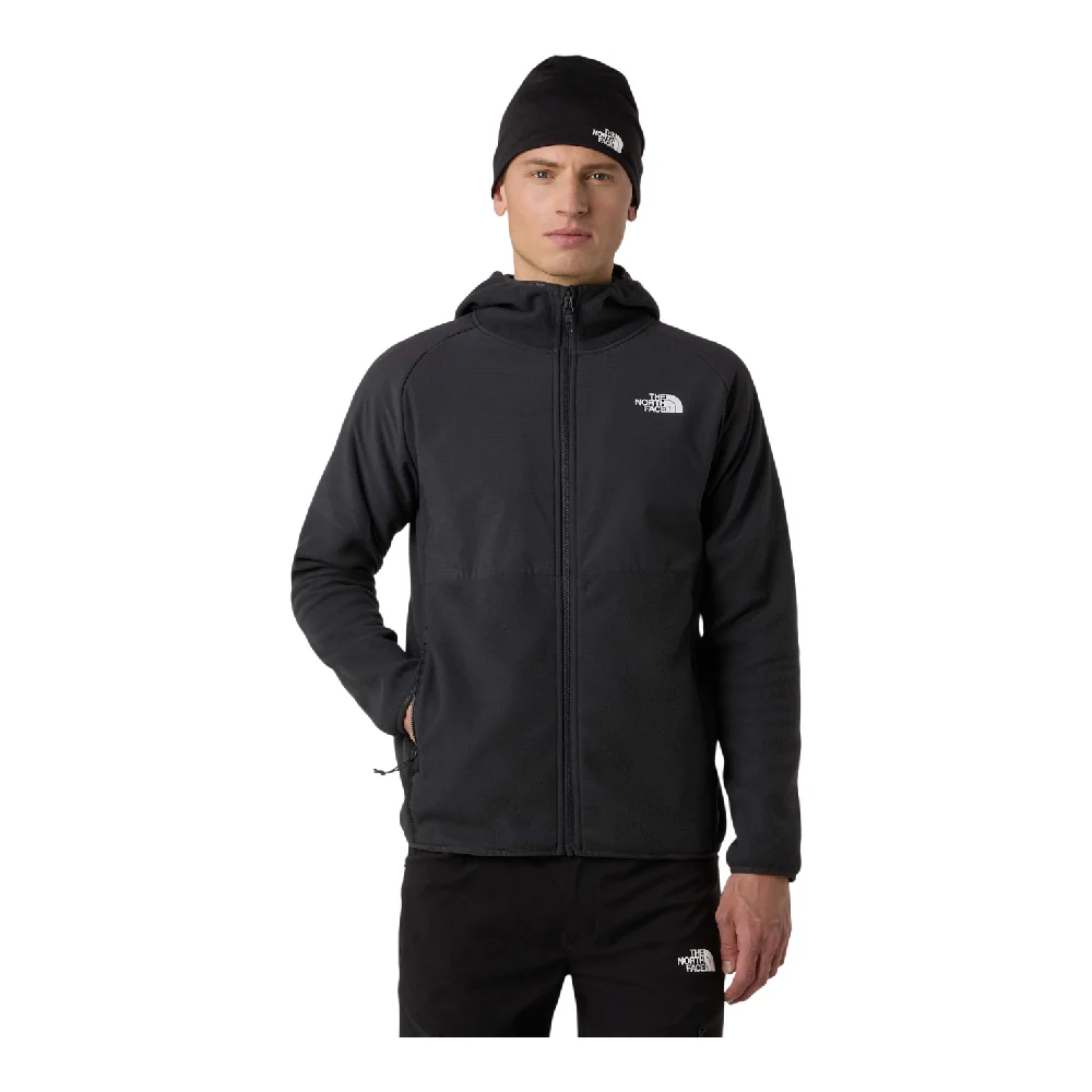 Glacier Heavyweight Full Zip Hoodie Black - Image 3