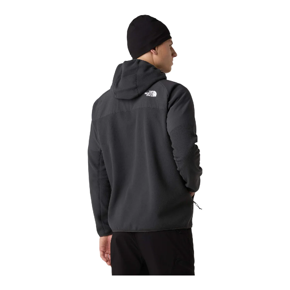 Glacier Heavyweight Full Zip Hoodie Black - Image 4