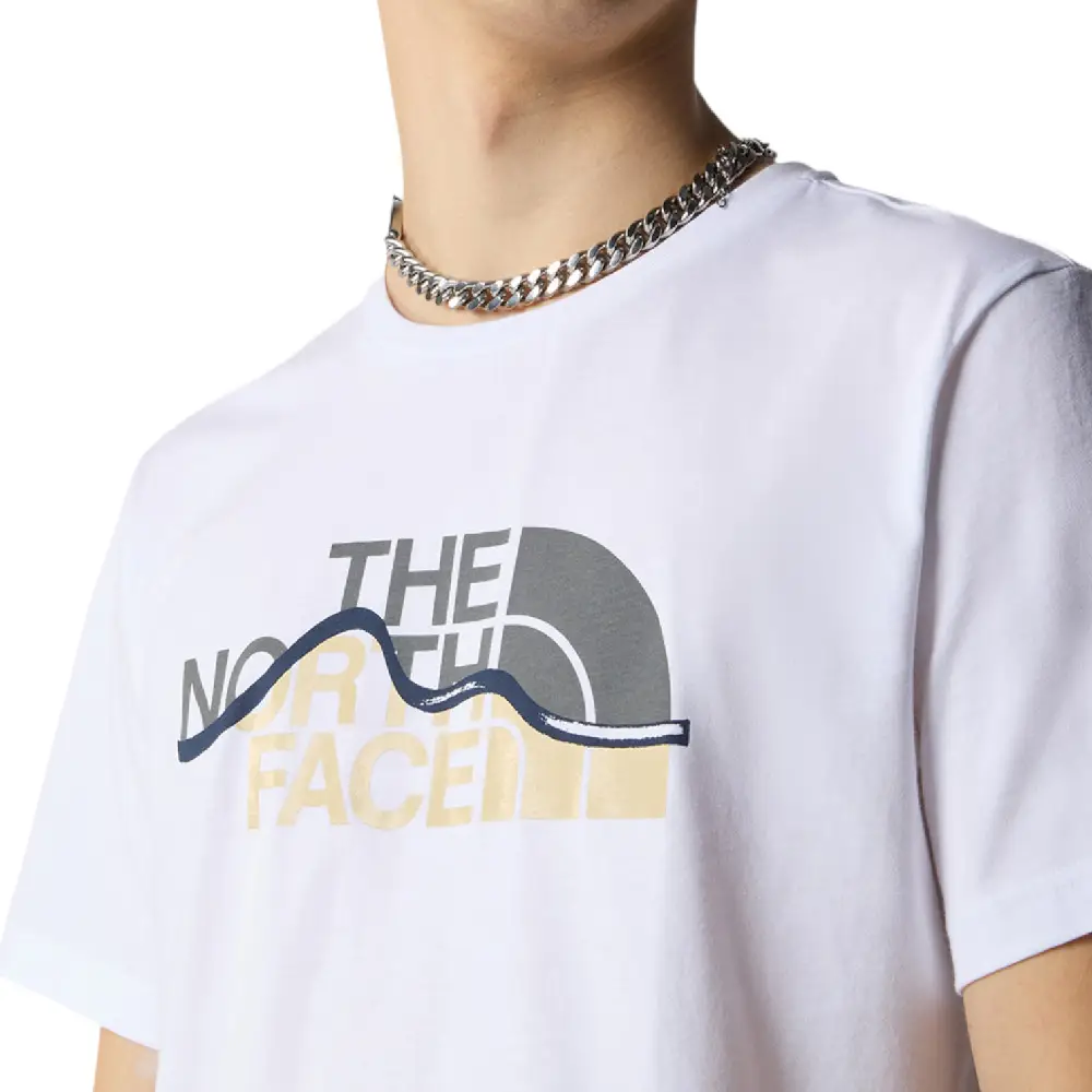 S/S Mountain Line T-Shirt White - Image 4