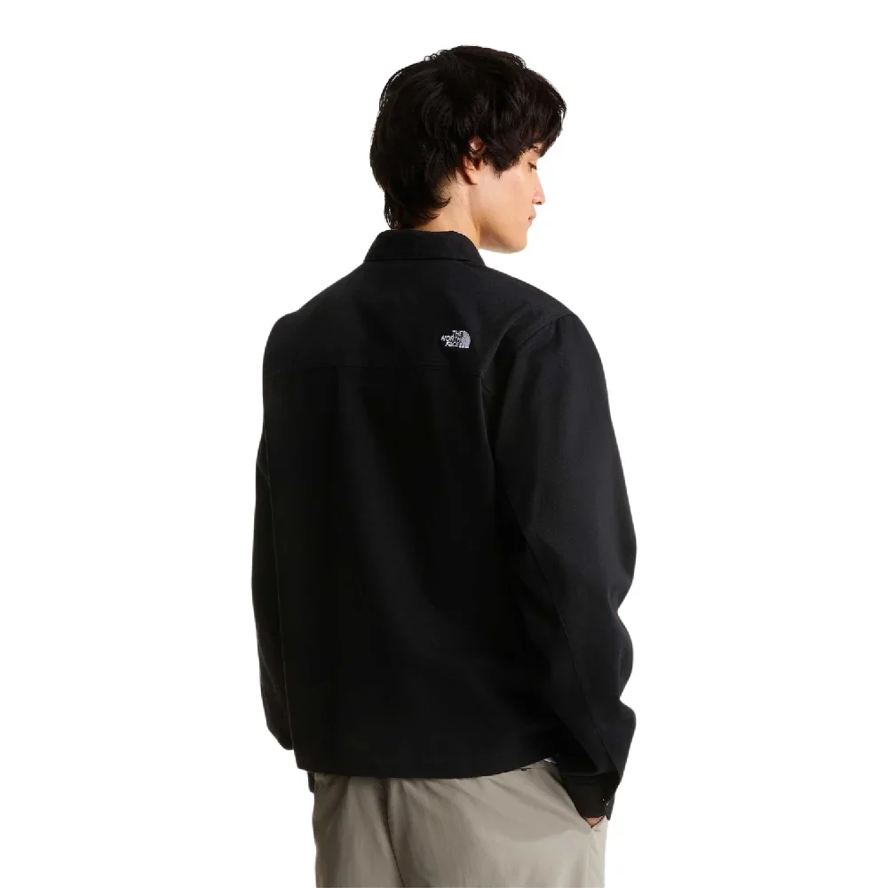 Twill Collared Jacket Black - Image 4