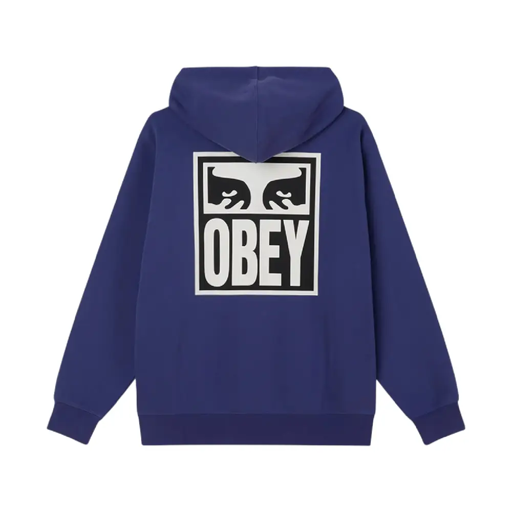Eyes Icon 2 Fleece Hoodie Blue - Image 2