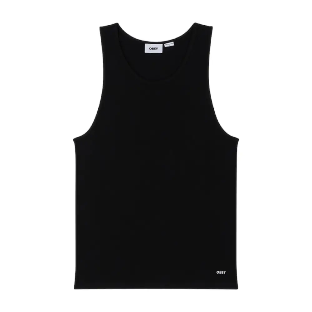 Standard Rib Tank Top 2 Pack Black