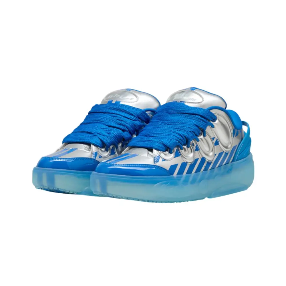 PUMA x FAST & FURIOUS LaFrancé Miami Blue Silver Sneakers - Image 2