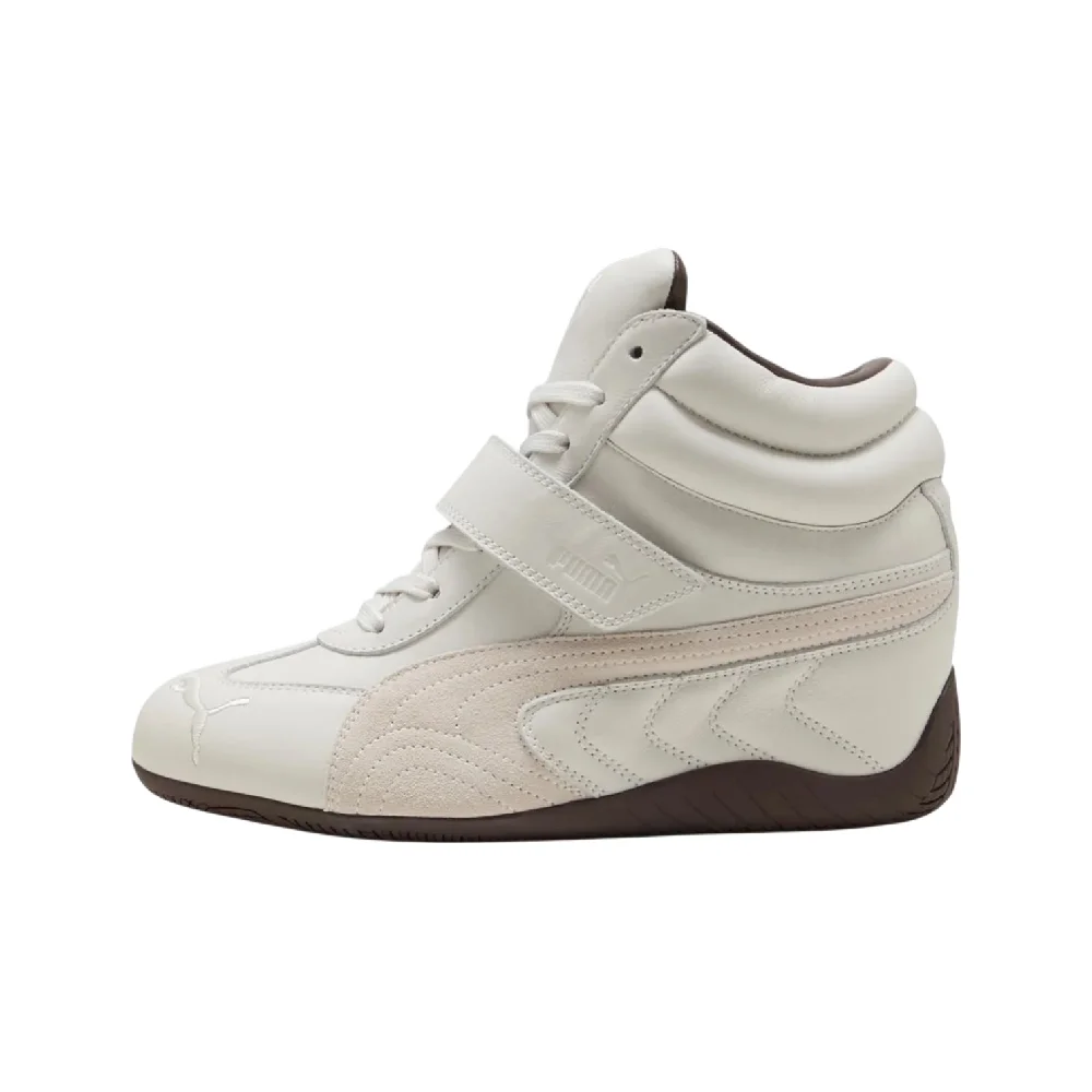 Speedcat Wedge White Brown Sneakers