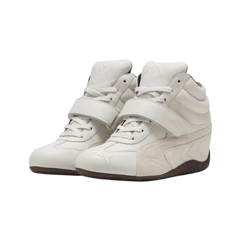Speedcat Wedge White Brown Sneakers - Image 2