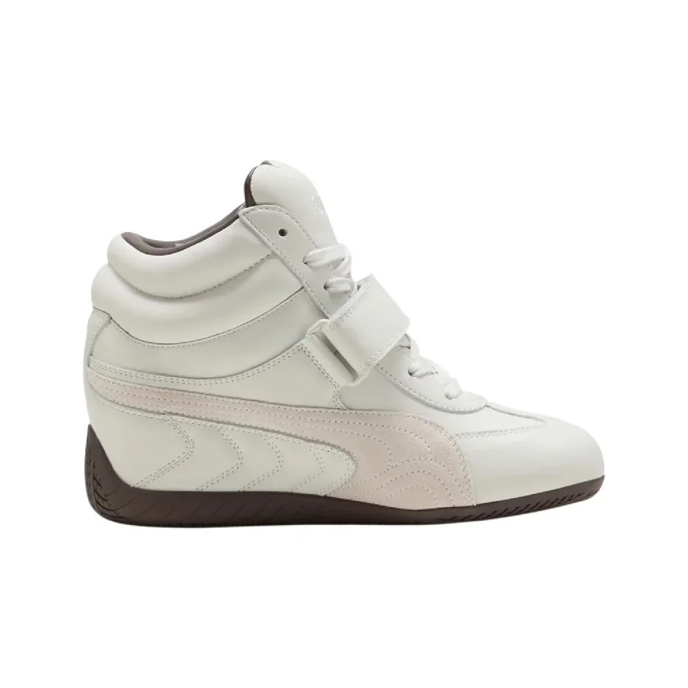 Speedcat Wedge White Brown Sneakers - Image 3