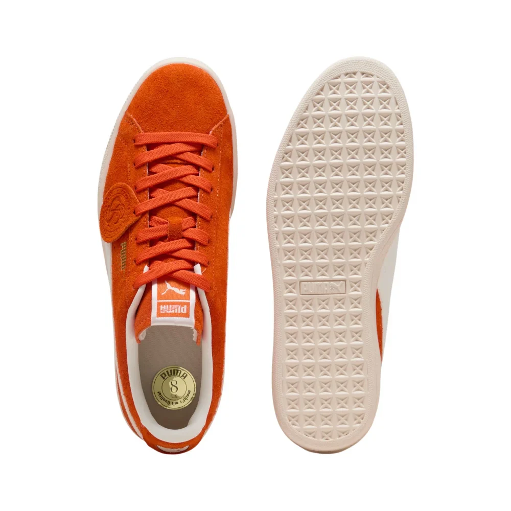 Suede Charles F. Stead IV Orange Sneakers - Image 4