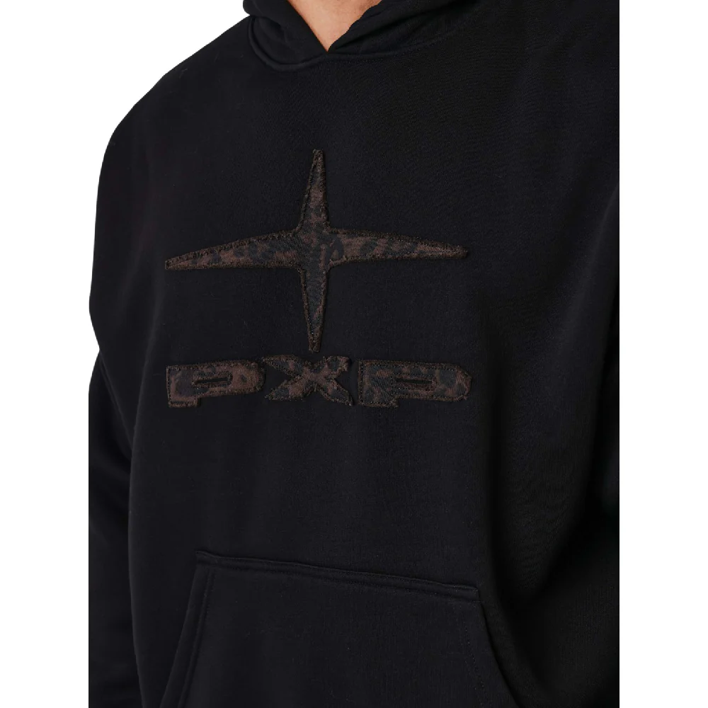 Leopard Print Hoodie Black - Image 4