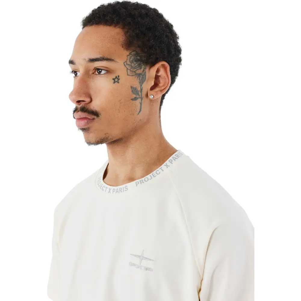 Oversized T-shirt with reflective details White - Image 3