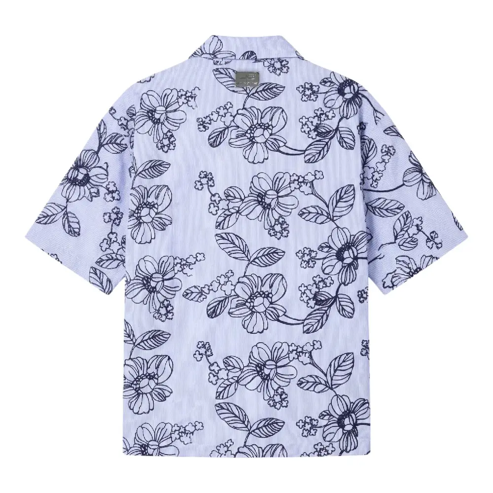 Street Blomm Shirt Blue - Image 2