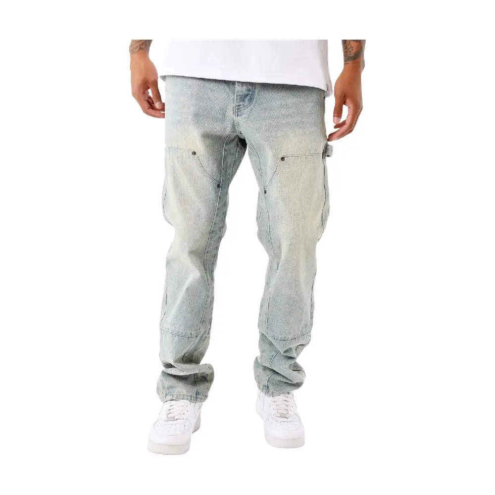 Wide-Leg Carpenter Jeans Blue