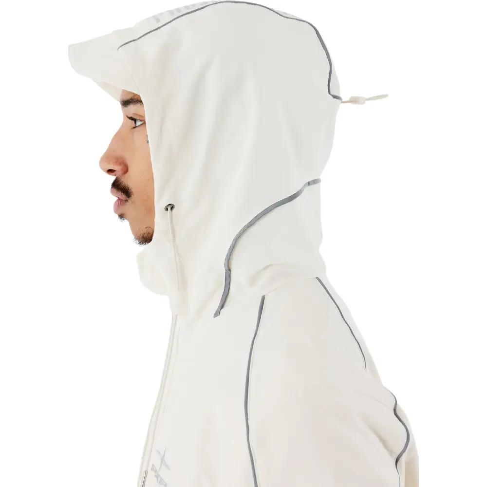Windbreaker Jacket with reflective details White - Image 4
