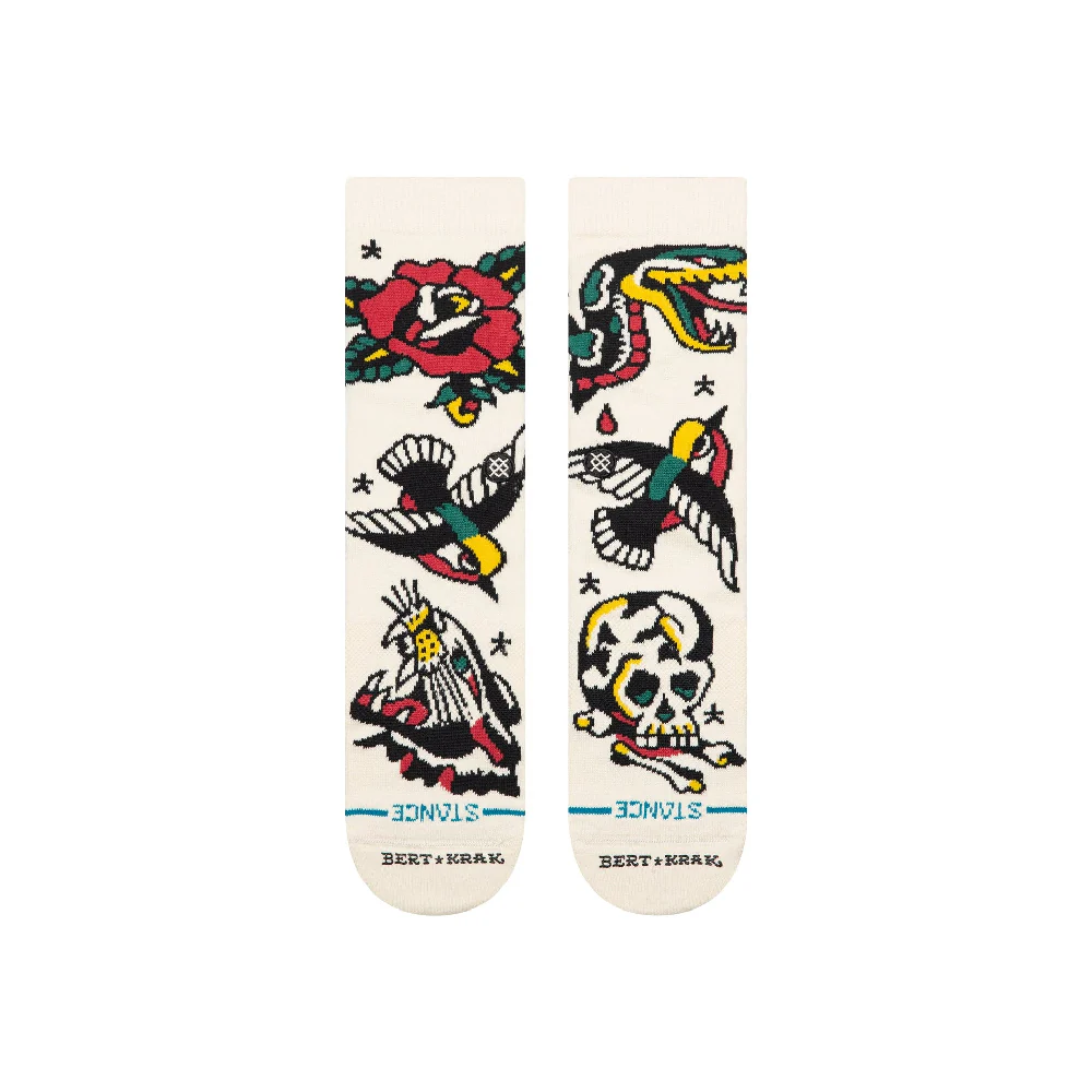 Flash Crew Socks Beige - Image 2
