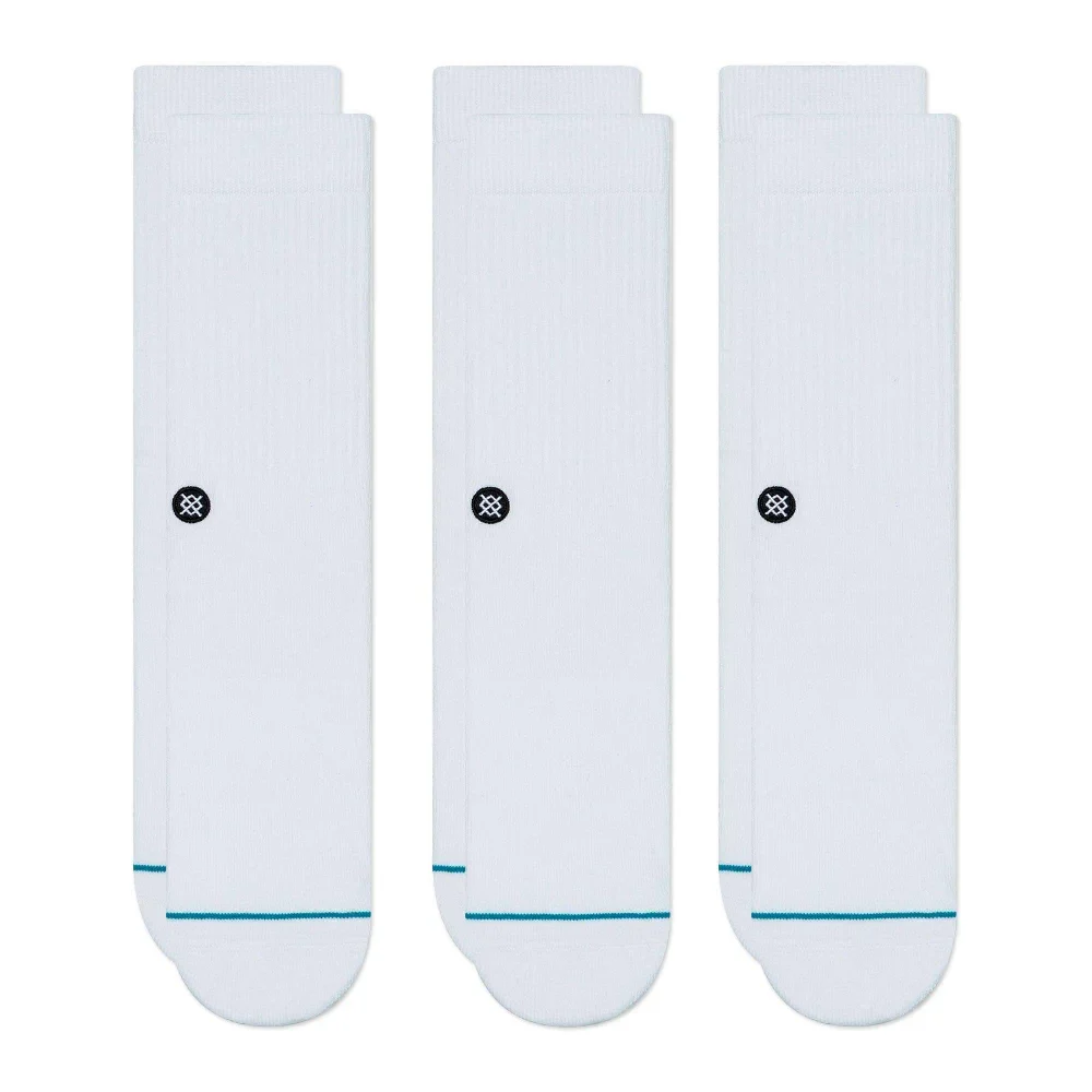 Icon 3 Pack Socks White