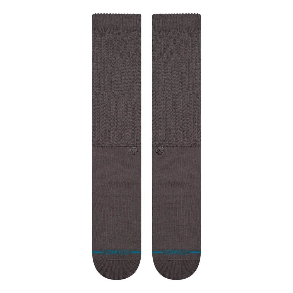 Icon Slouch Crew Socks Grey - Image 2
