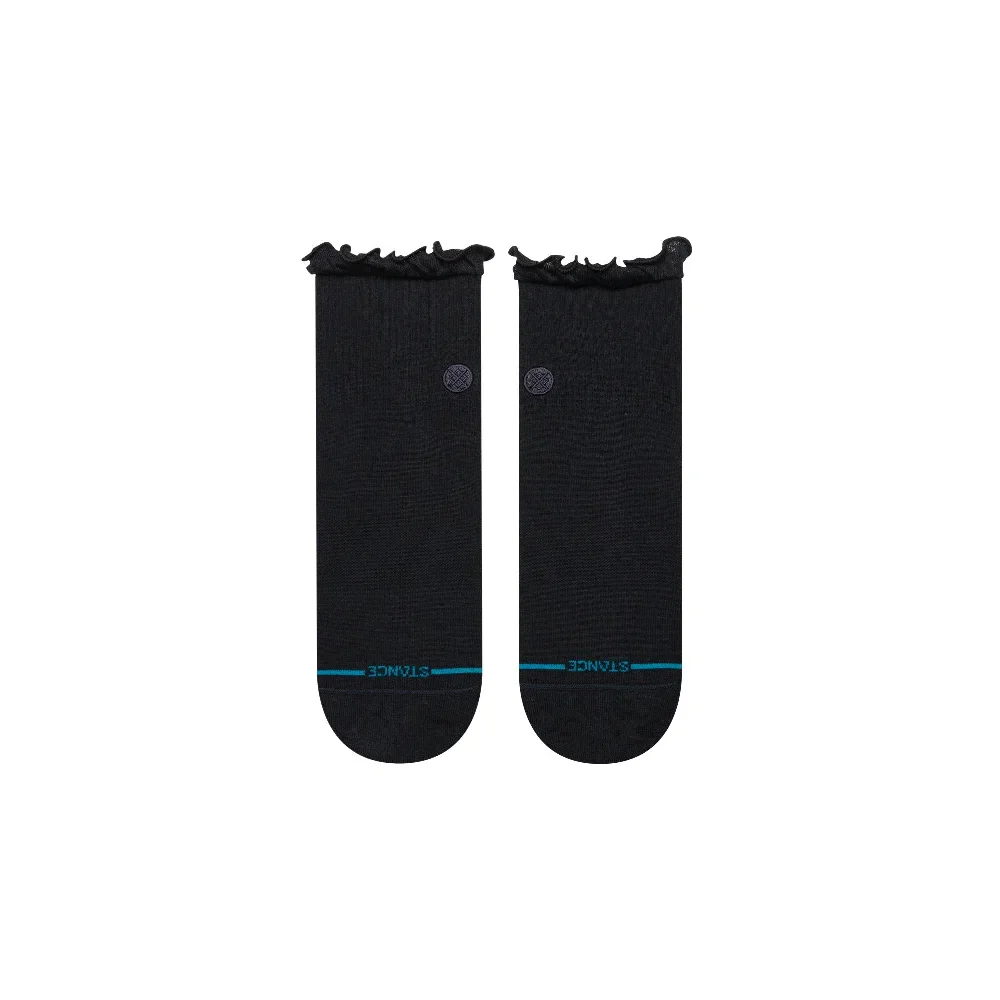 Ruffle Icon Quarter Socks Black - Image 2