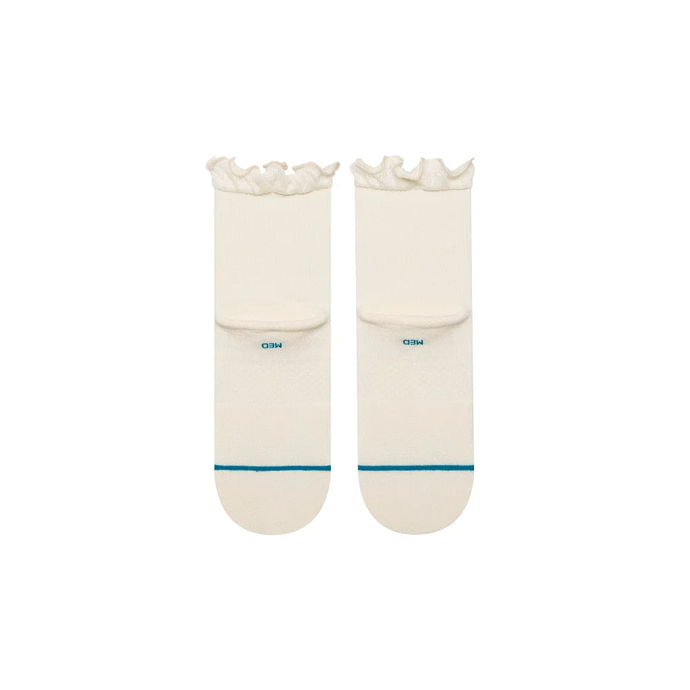 Ruffle Icon Quarter Socks White - Image 3