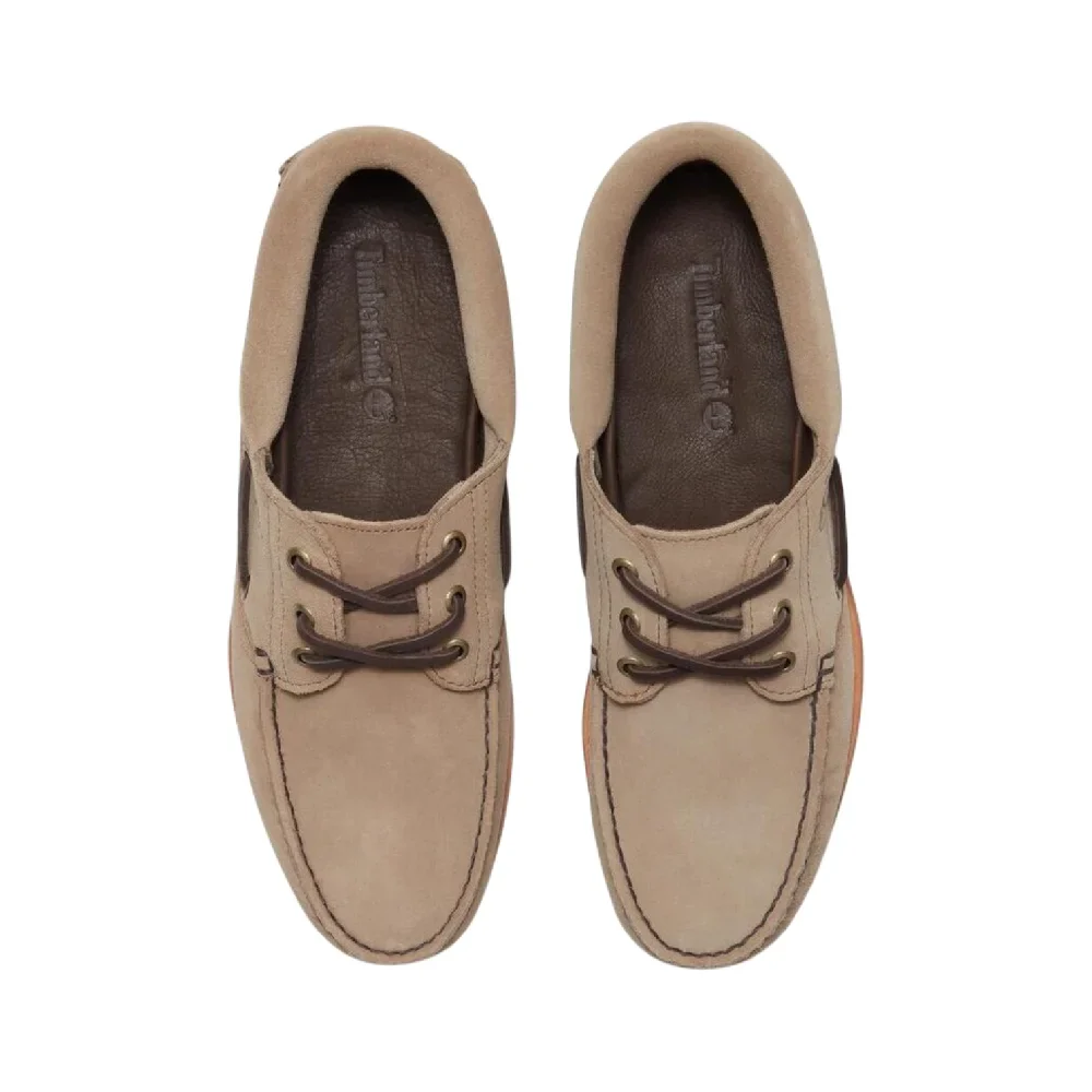 Authentic 3 Eye Lug Shoes Beige - Image 3