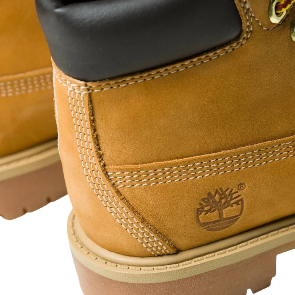 Premium 6 Inch Lace Up Waterproof Boot Beige Kids - Image 3