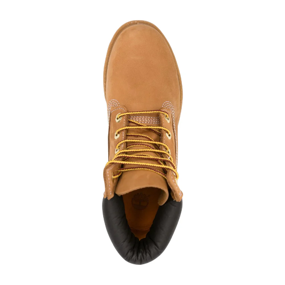 Premium 6 Inch Lace Up Waterproof Boots Beige - Image 4