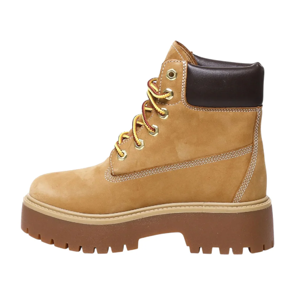 Stone Street 6 Inch Lace Up Waterproof Boots Beige - Image 3