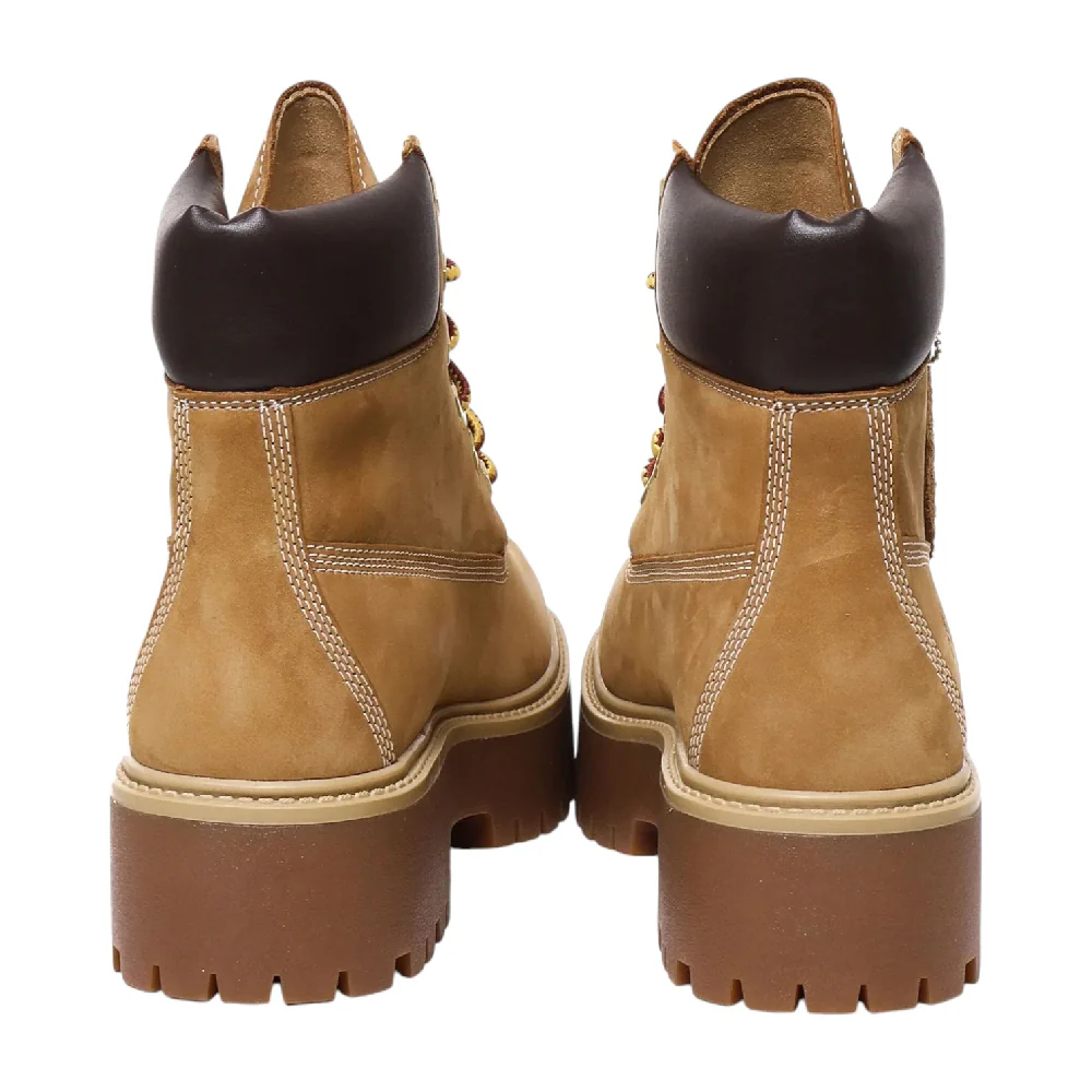 Stone Street 6 Inch Lace Up Waterproof Boots Beige - Image 4