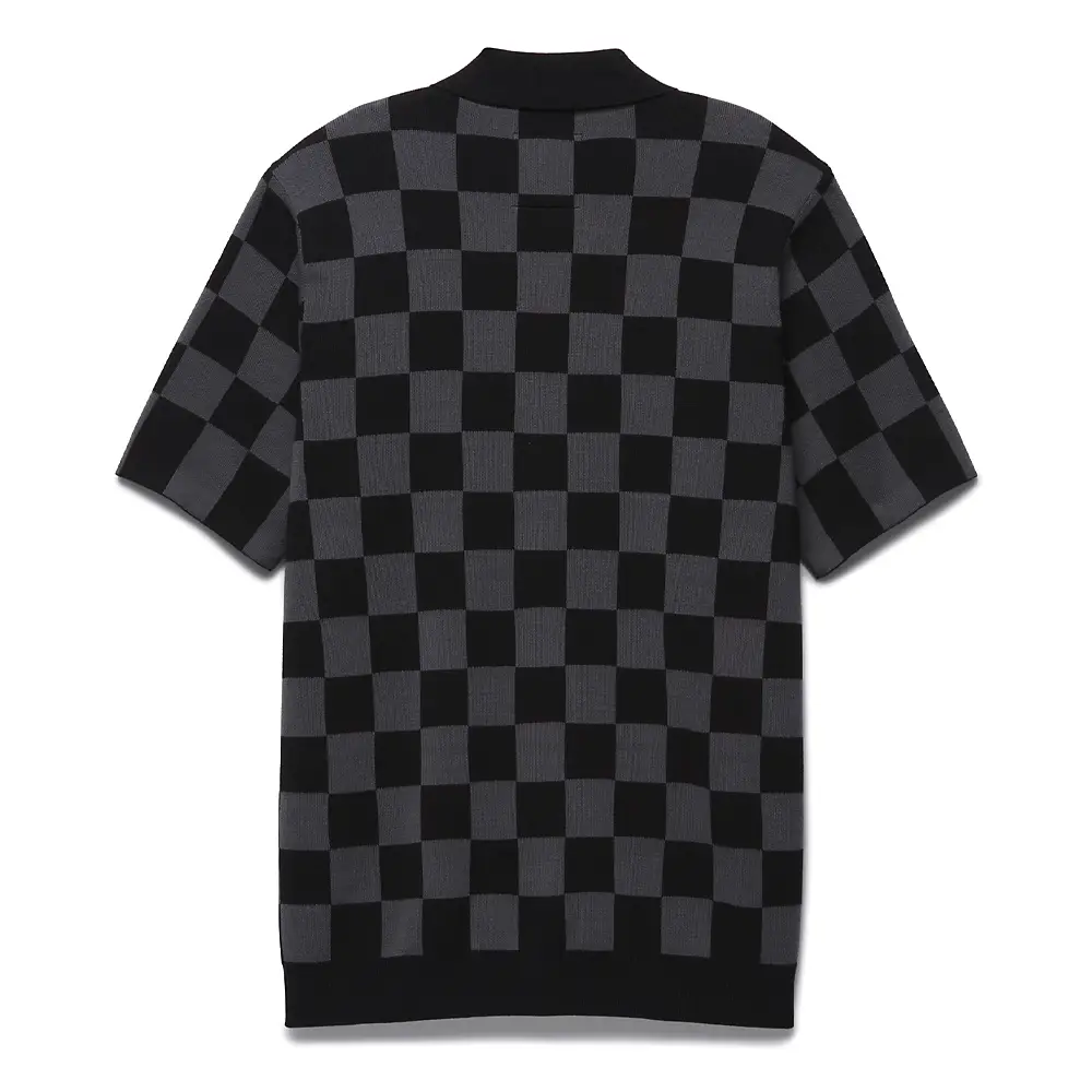 CHECKERBOARD SS SWEATER POLO - Image 2