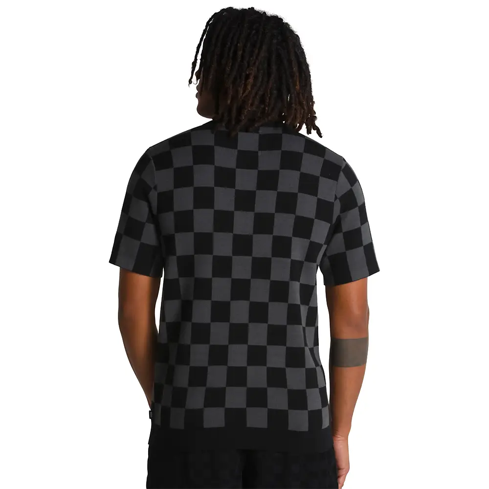 CHECKERBOARD SS SWEATER POLO - Image 4