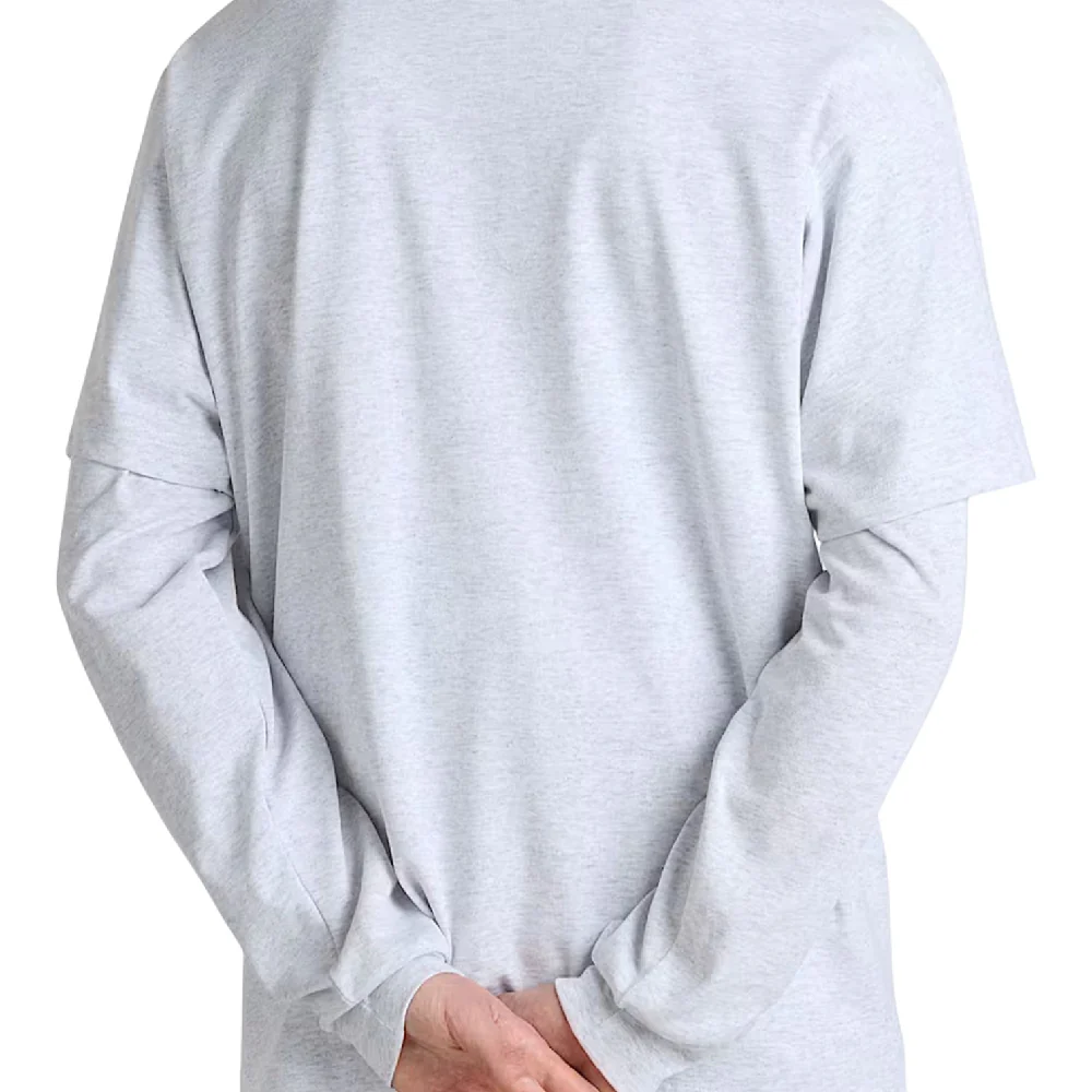 Left Chest II Loose T-Shirt Grey - Image 3